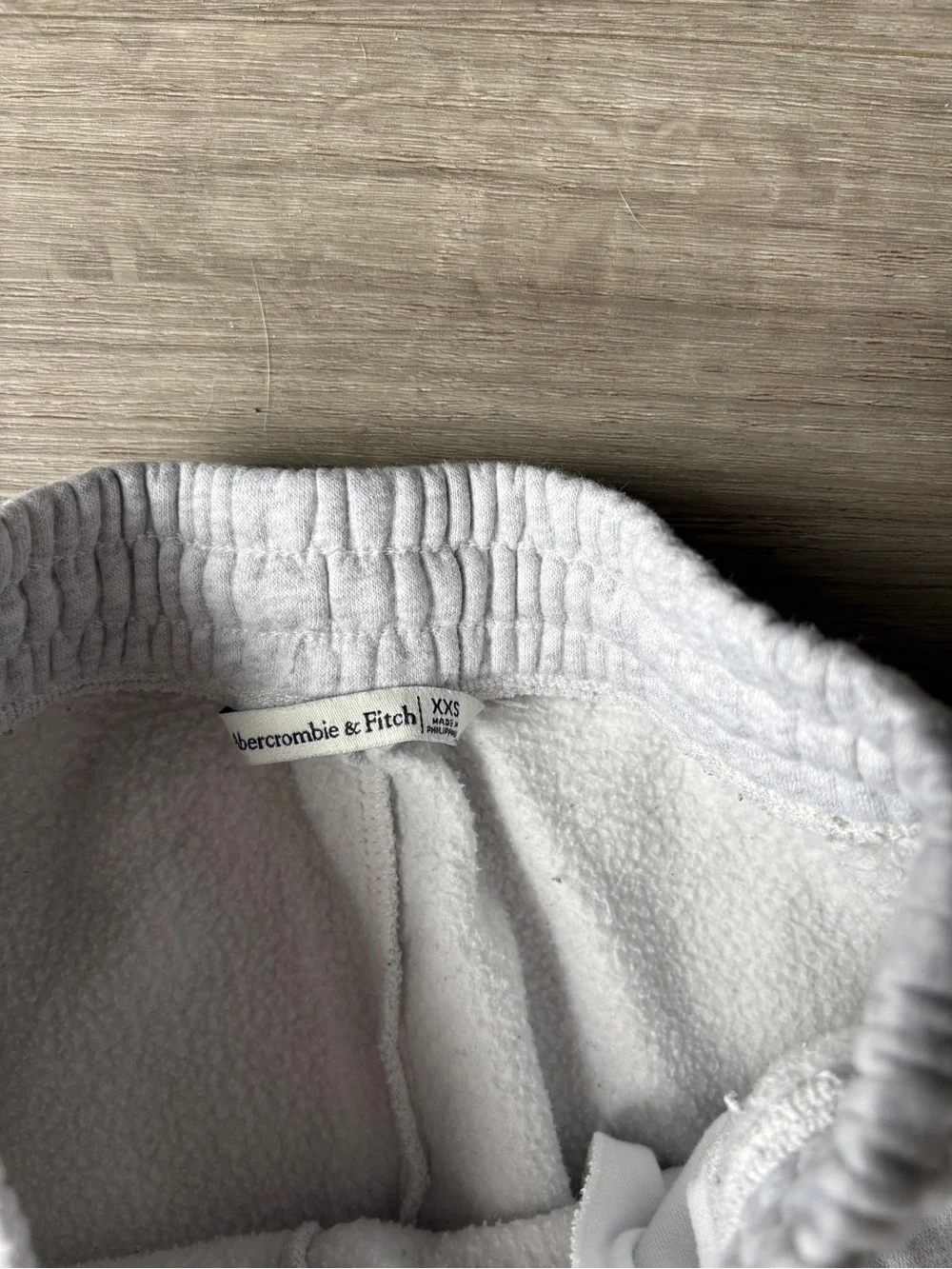 Abercrombie & Fitch Sunday Sweatpant Fleece Joggers Light Grey - Picture 9 of 11
